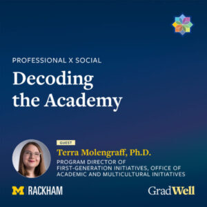 Thumbnail of GradWell podcast with Decoding the Academy