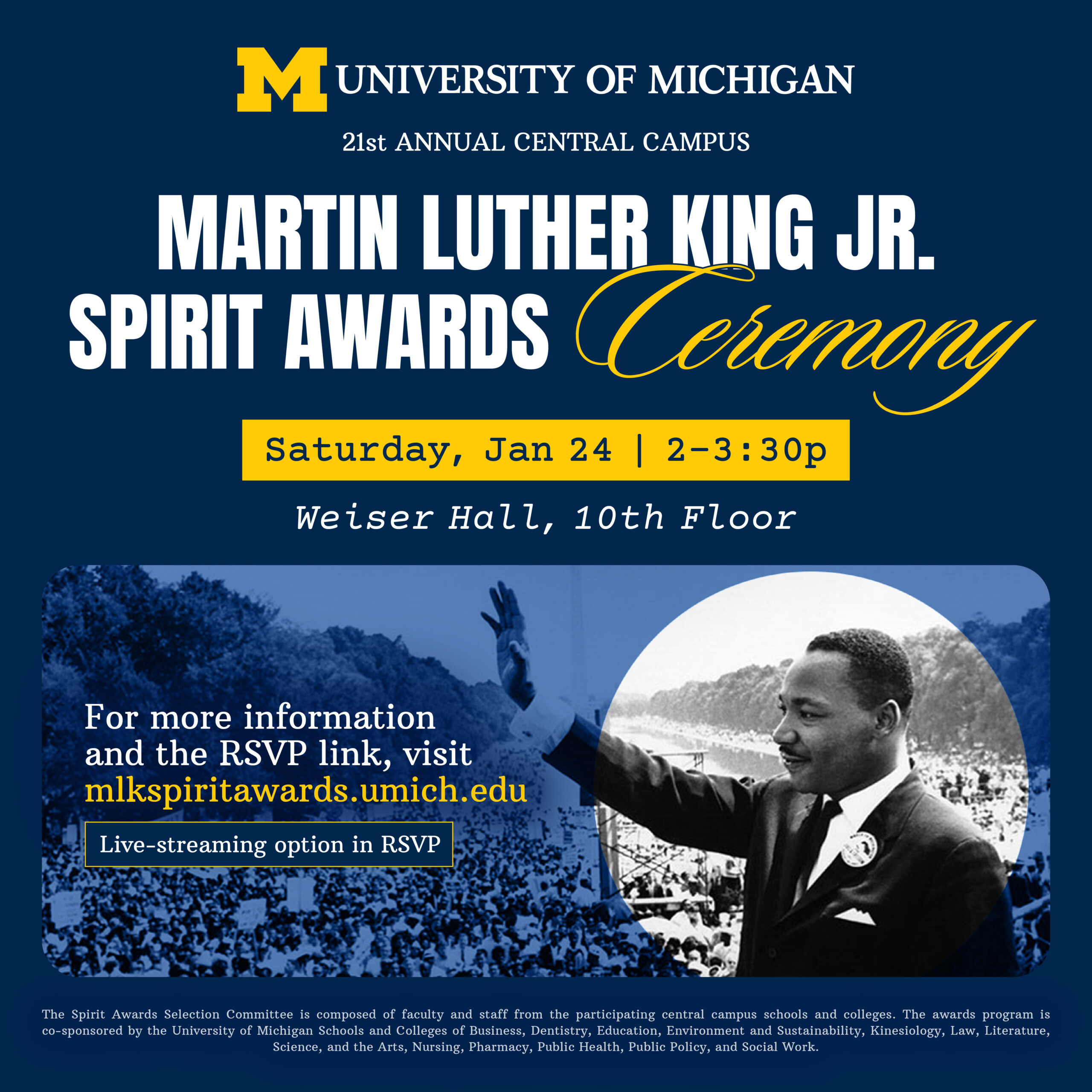 MLK Spirit Awards 2026 Ceremony Graphic